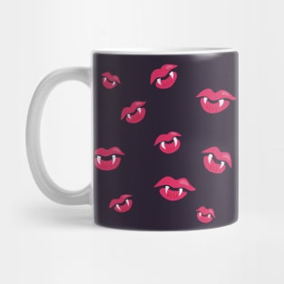 Vampire Lips Pattern Mug